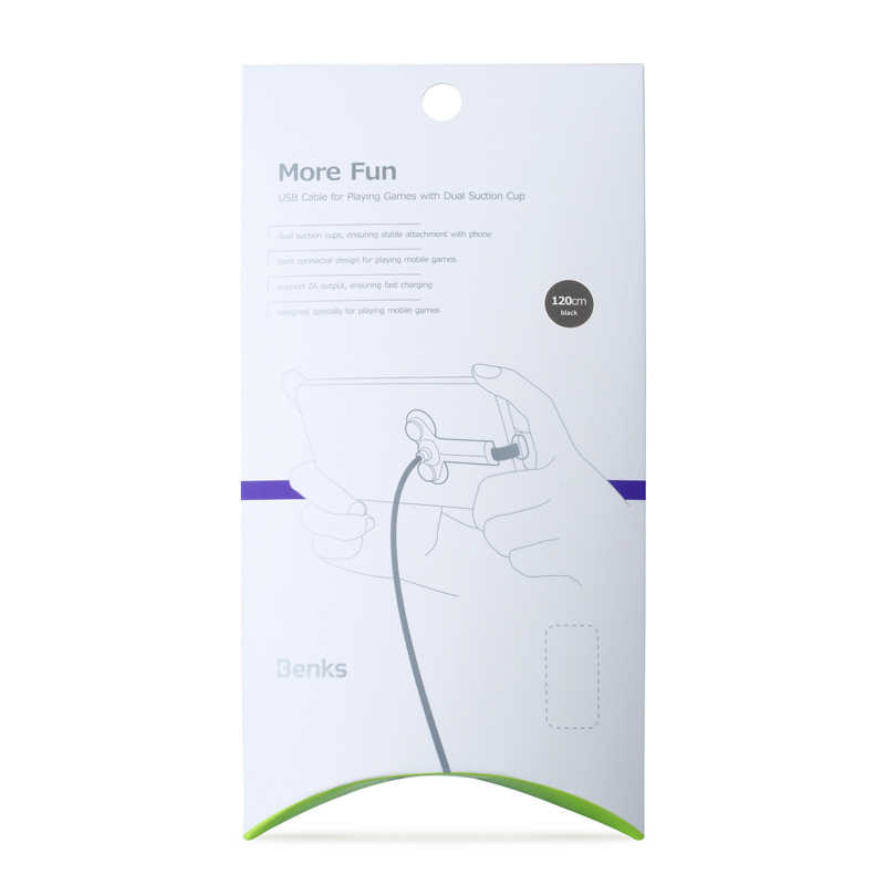 Benks D30 Lightning Game Kablo With Dual Suction 1.2M Kırmızı