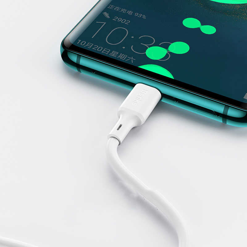 Benks D35 Type-C Fast Charging Usb Kablo 0.25m Beyaz