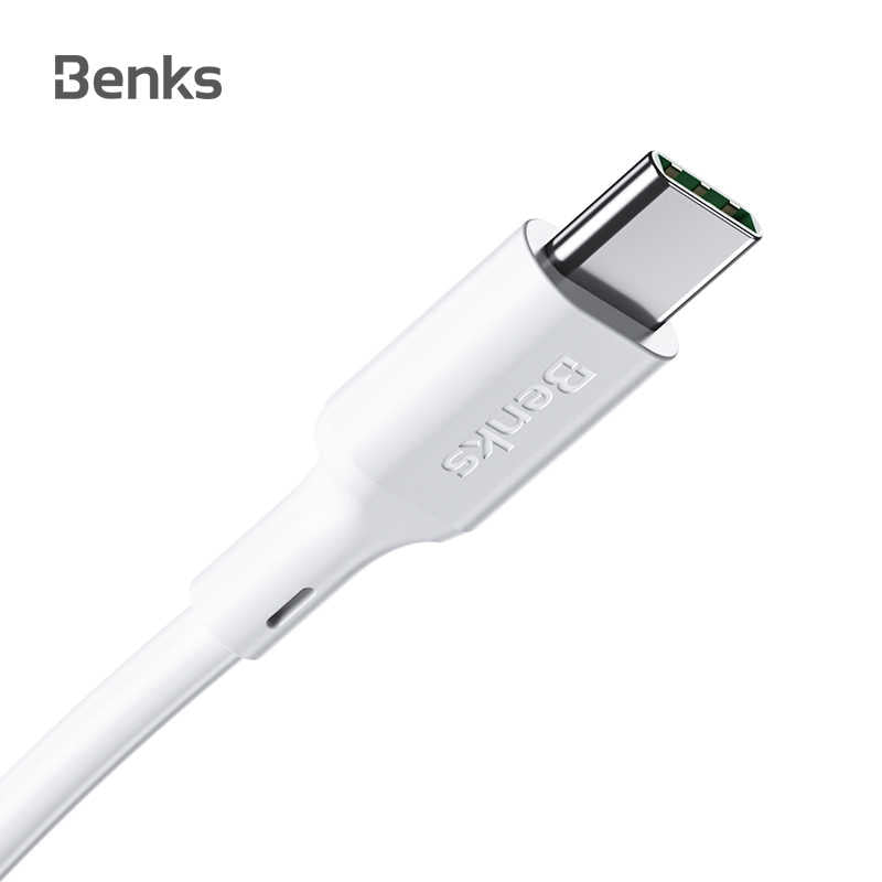 Benks D35 Type-C Fast Charging Usb Kablo 1.2M Beyaz
