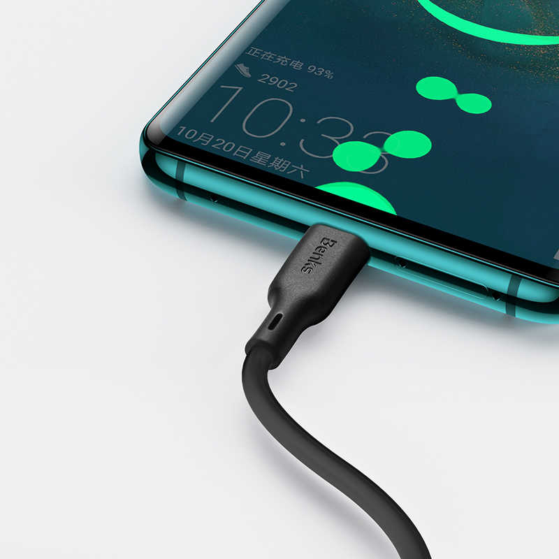 Benks D35 Type-C Fast Charging Usb Kablo 1.2M Beyaz