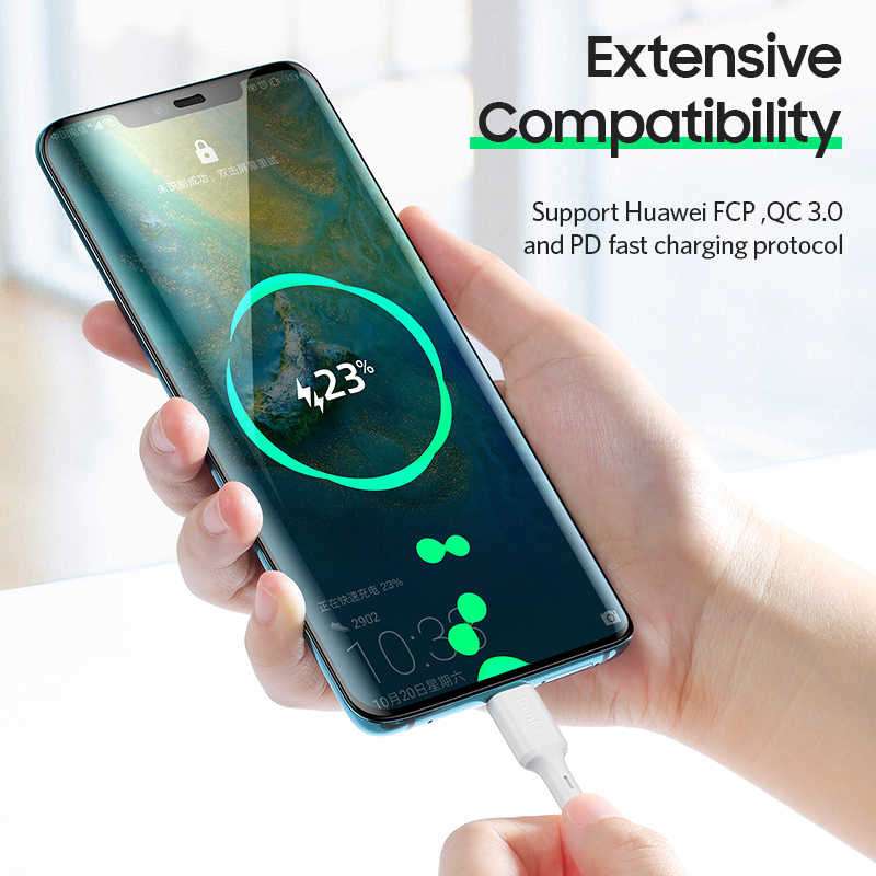 Benks D36 Type-C Fast Charging Usb Kablo 1.2M Beyaz