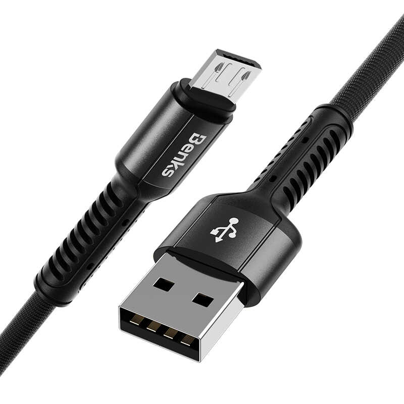 Benks D39 Micro Usb Kablo Siyah