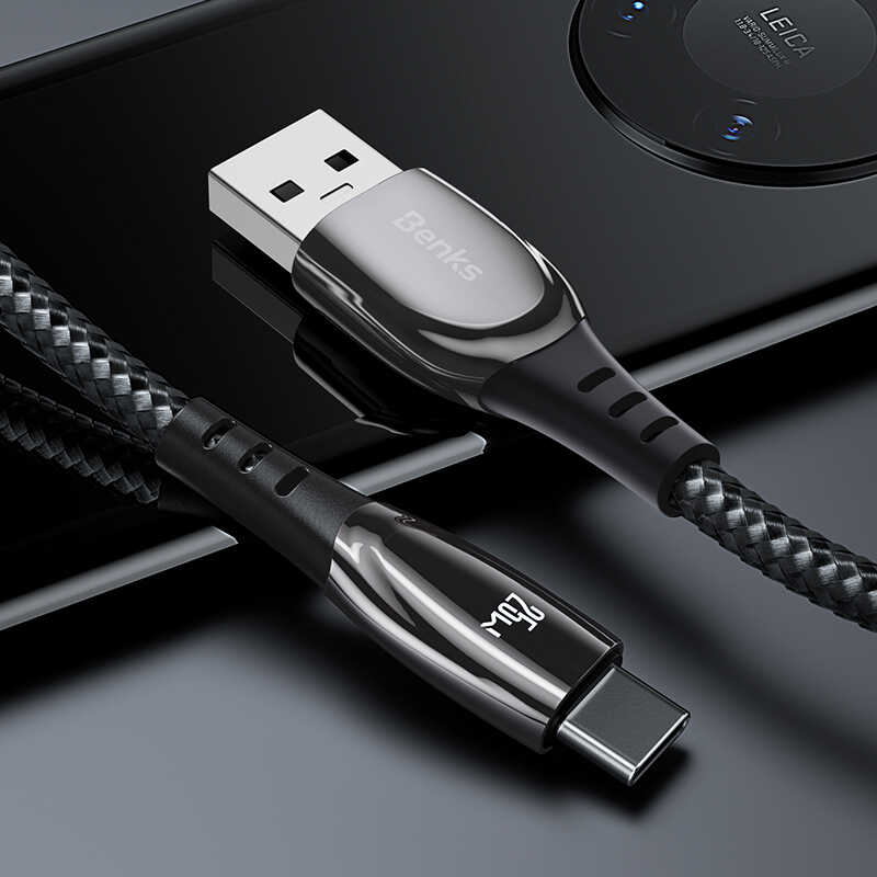 Benks D40 25W Type-C Usb Kablo 2M Siyah