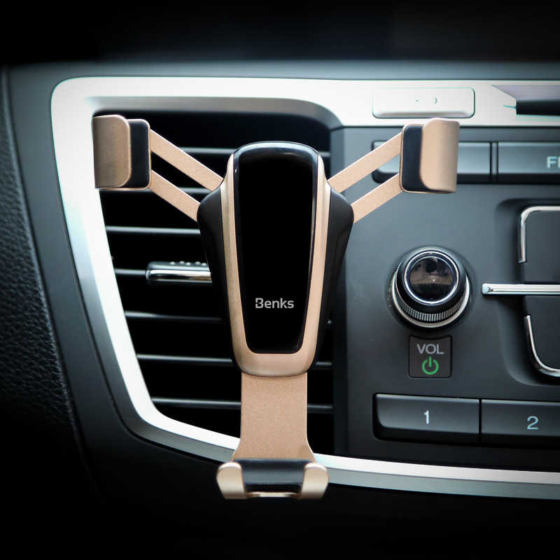 Benks H11 Gravity Araç Telefon Tutucu Gold
