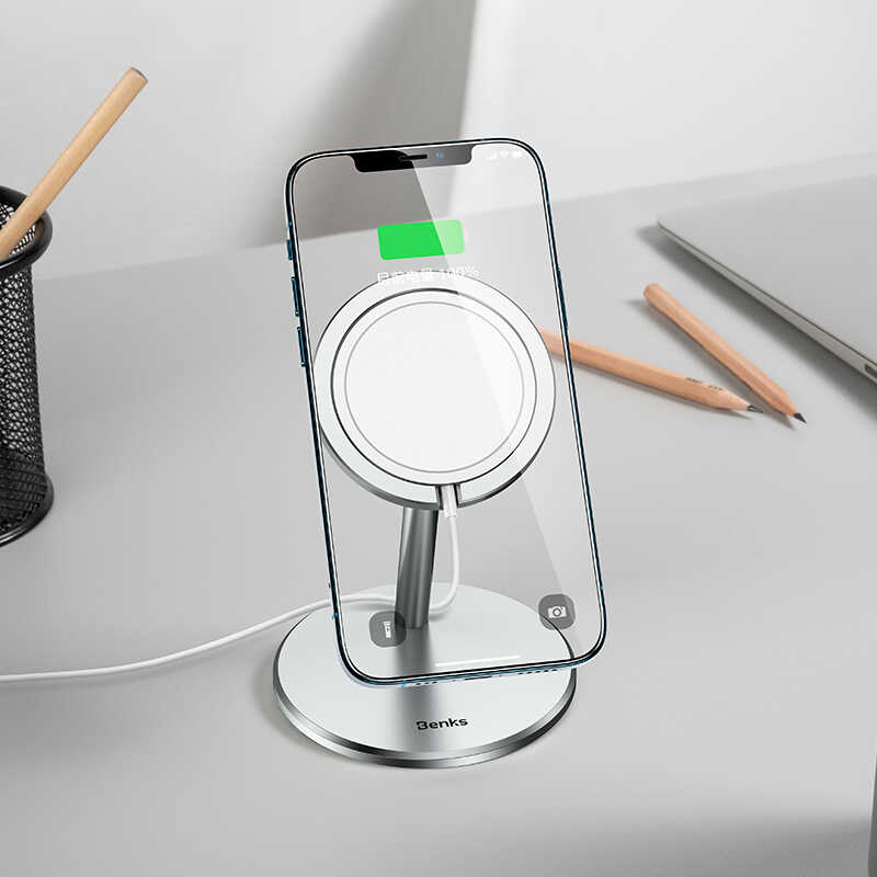 Benks L37 M-safe Şarj Standı Gümüş