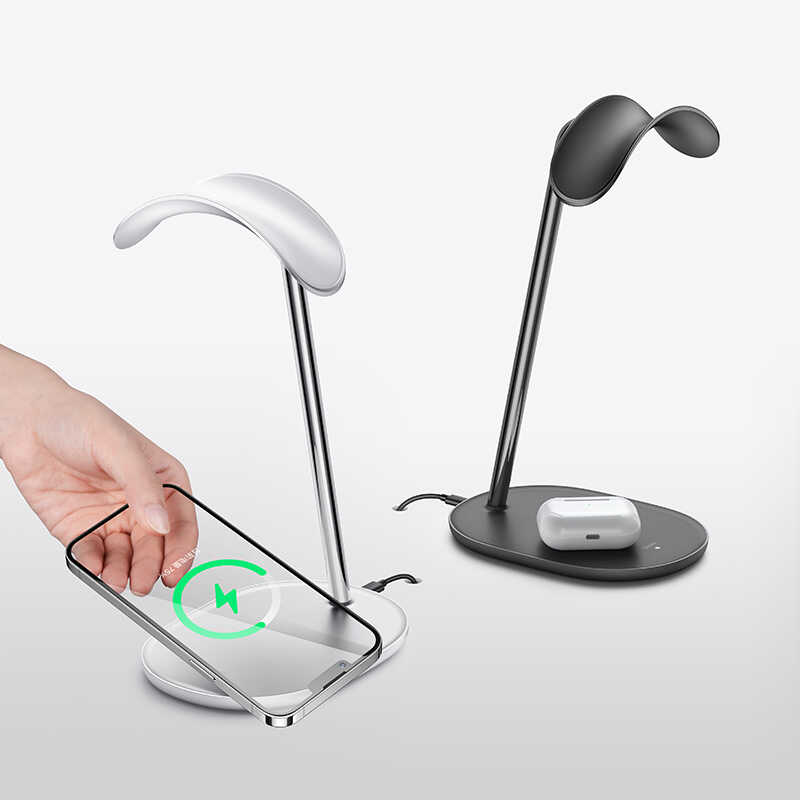 Benks L40 Pro Holder Wireless Şarjlı Kulaklık Standı Beyaz