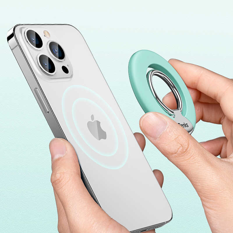 Benks L42 Magnetik Telefon Yüzük Tutucu Aparat Beyaz