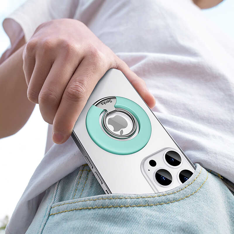 Benks L42 Magnetik Telefon Yüzük Tutucu Aparat Beyaz