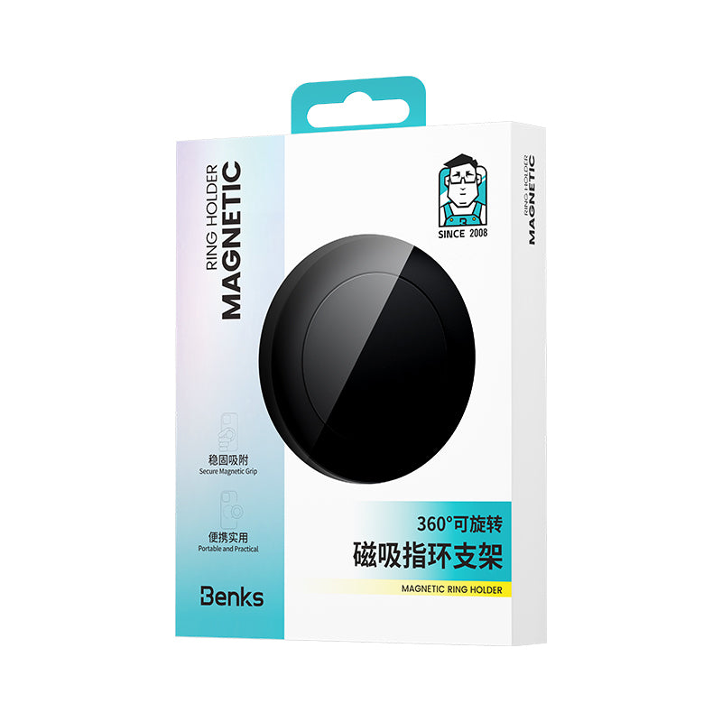 Benks L53 VitaPro Magnetik M-safe Airbag Parmak Ring Stand Siyah