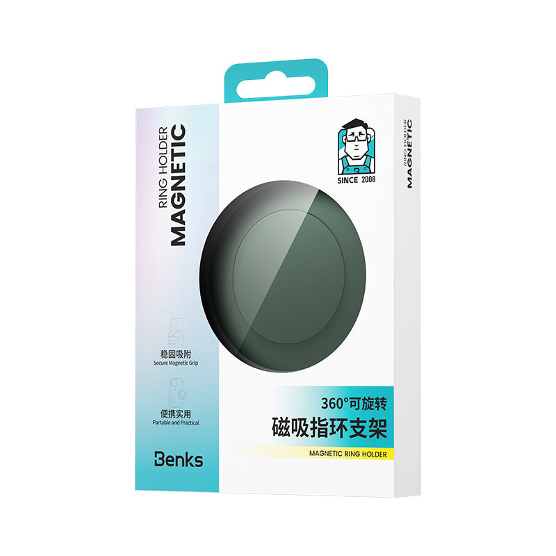 Benks L53 VitaPro Magnetik M-safe Airbag Parmak Ring Stand Siyah