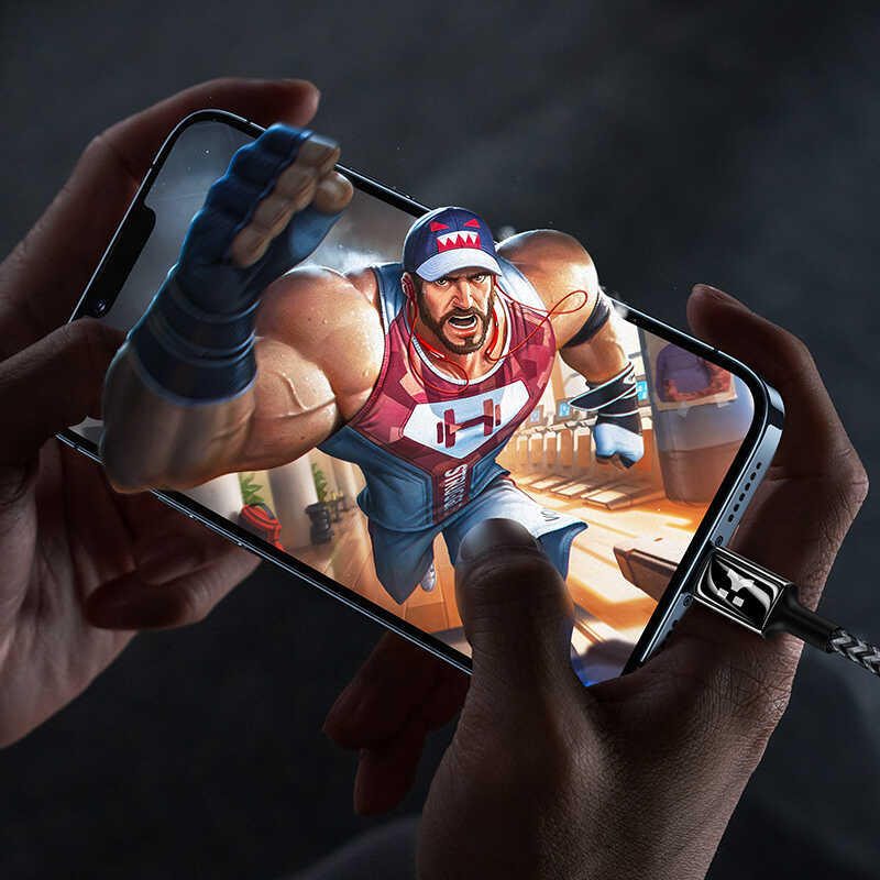 Benks M18 Type-C to Lightning Aramid Fiber Veri Kablosu 1.2M 3A Siyah