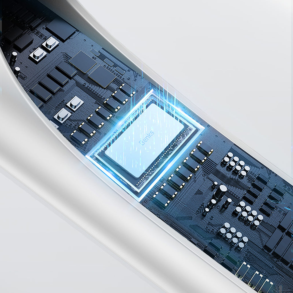 Benks Magnetik Wireless Şarj Özellikli Palm Rejection Kapasitif Dokunmatik Çizim Kalemi Beyaz