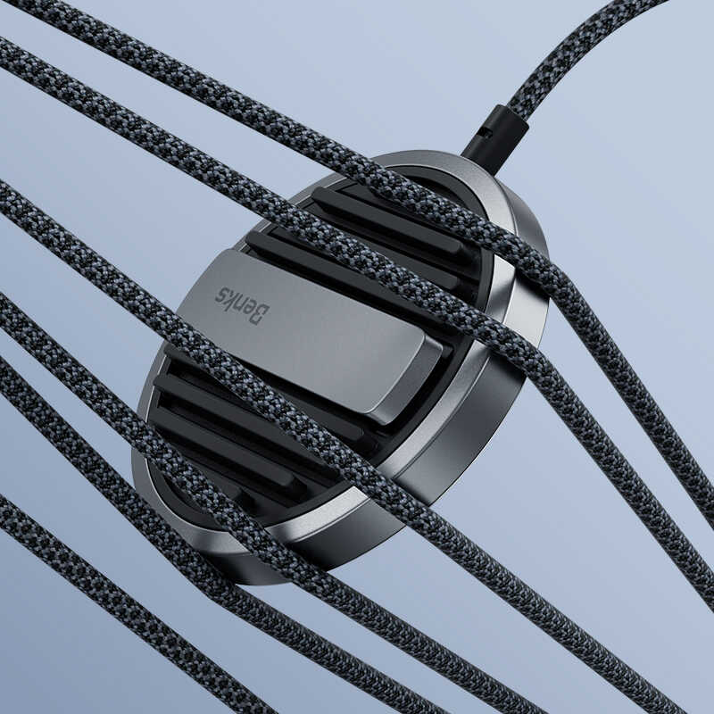 Benks MFM01 MFI Sertifikalı Standlı 15W Hızlı Şarj Özellikli M-safe PD Wireless Şarj Aleti Siyah