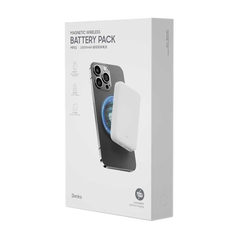 Benks MP03 M-safe Magnetic Powerbank 10000 Mah Siyah