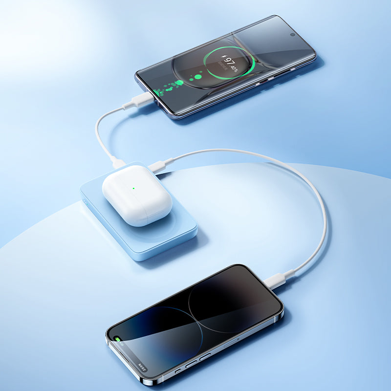 Benks MP07 M-safe Magnetik İnce Tasarımlı Powerbank 10000mAh iPhone 12-13-14 Serisi Siyah