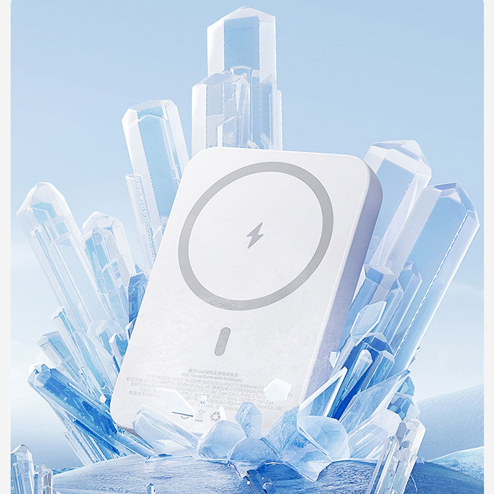 Benks MP09 M-safe Magnetik Standlı İnce Tasarımlı Powerbank 6000mAh Siyah