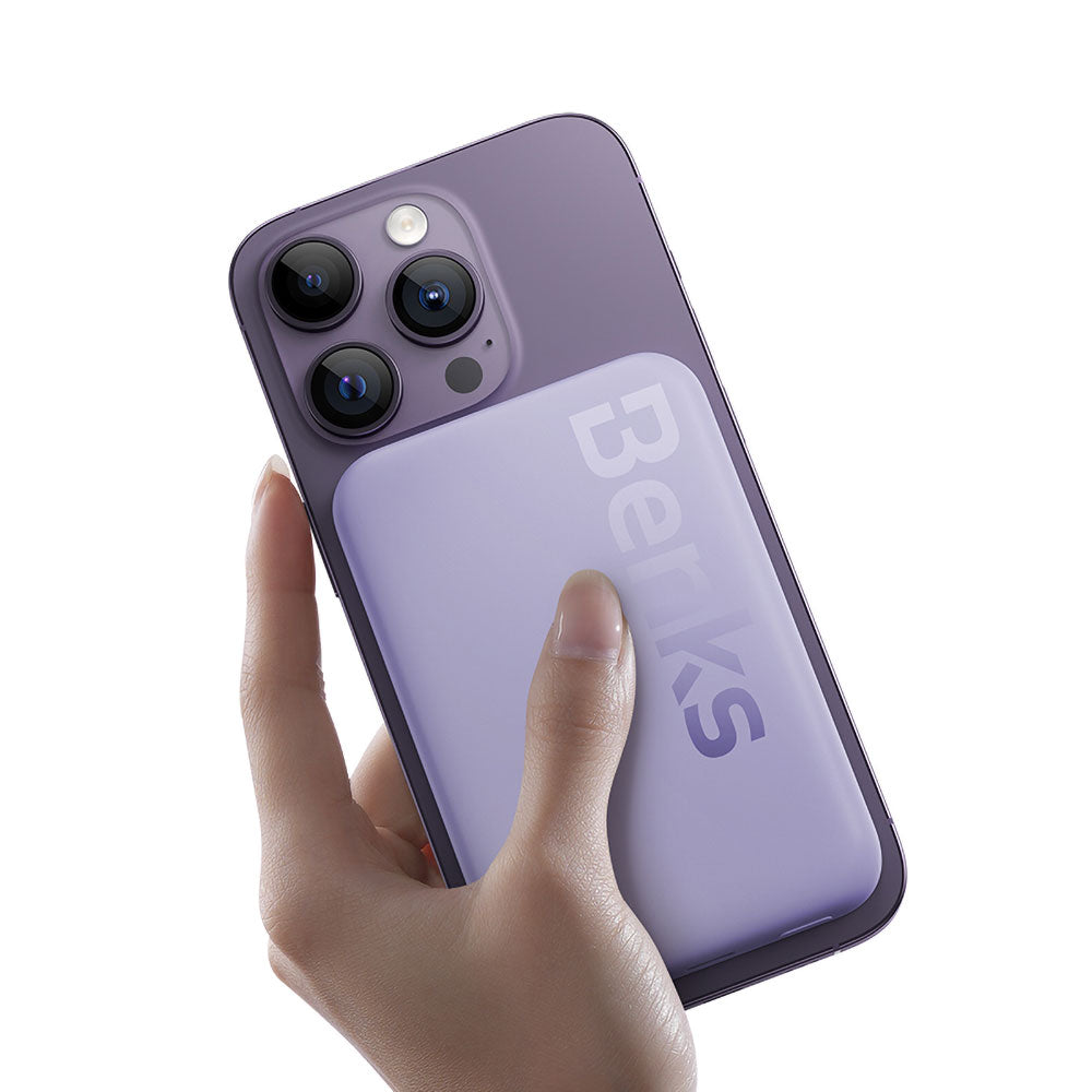 Benks MP10 M-safe Magnetik İnce Tasarımlı Powerbank 6000mAh Mor