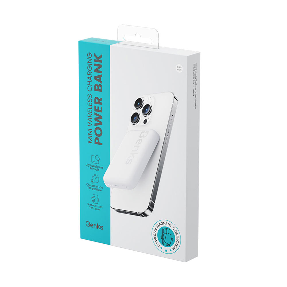 Benks MP10 M-safe Magnetik İnce Tasarımlı Powerbank 6000mAh Mavi