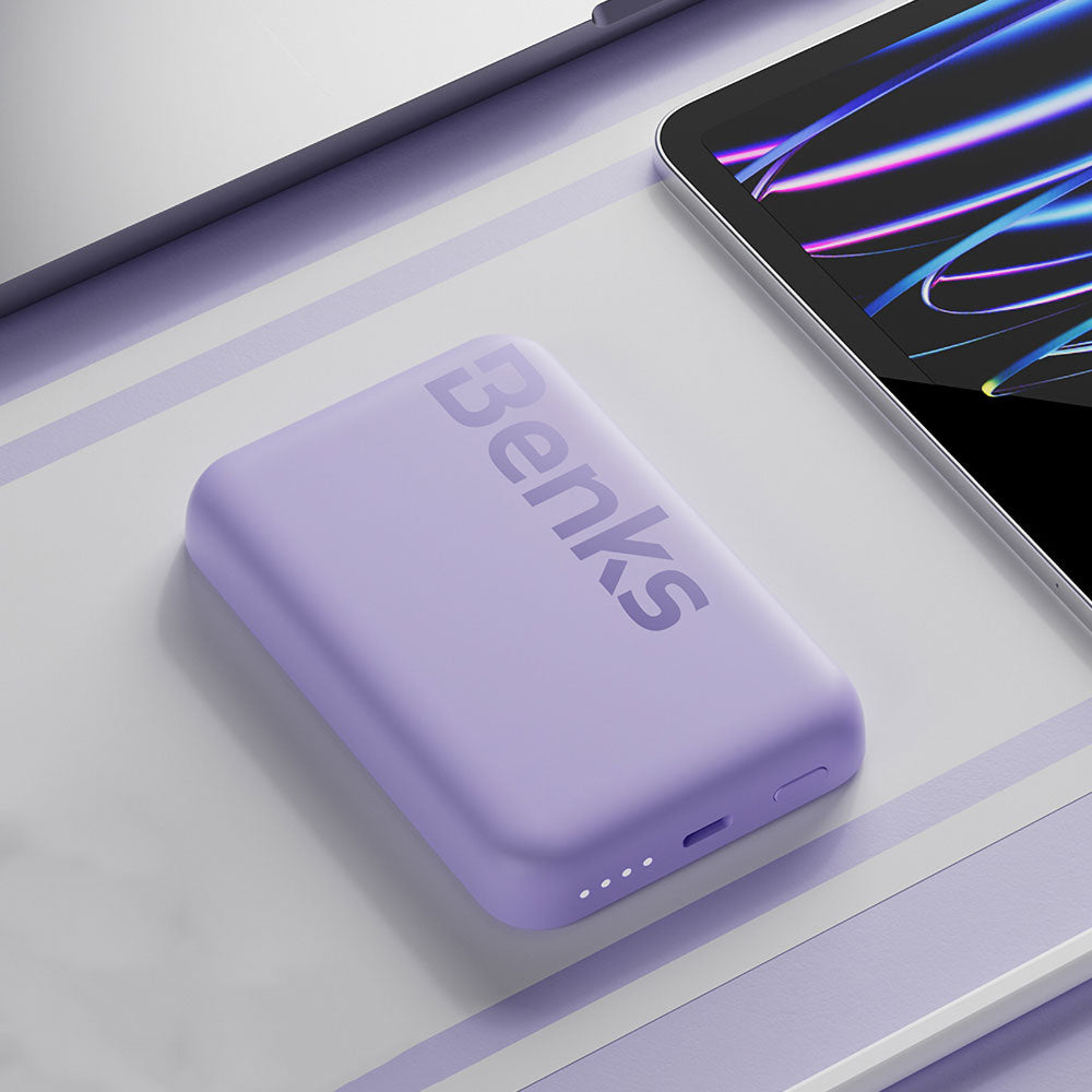 Benks MP10 M-safe Magnetik İnce Tasarımlı Powerbank 6000mAh Pembe