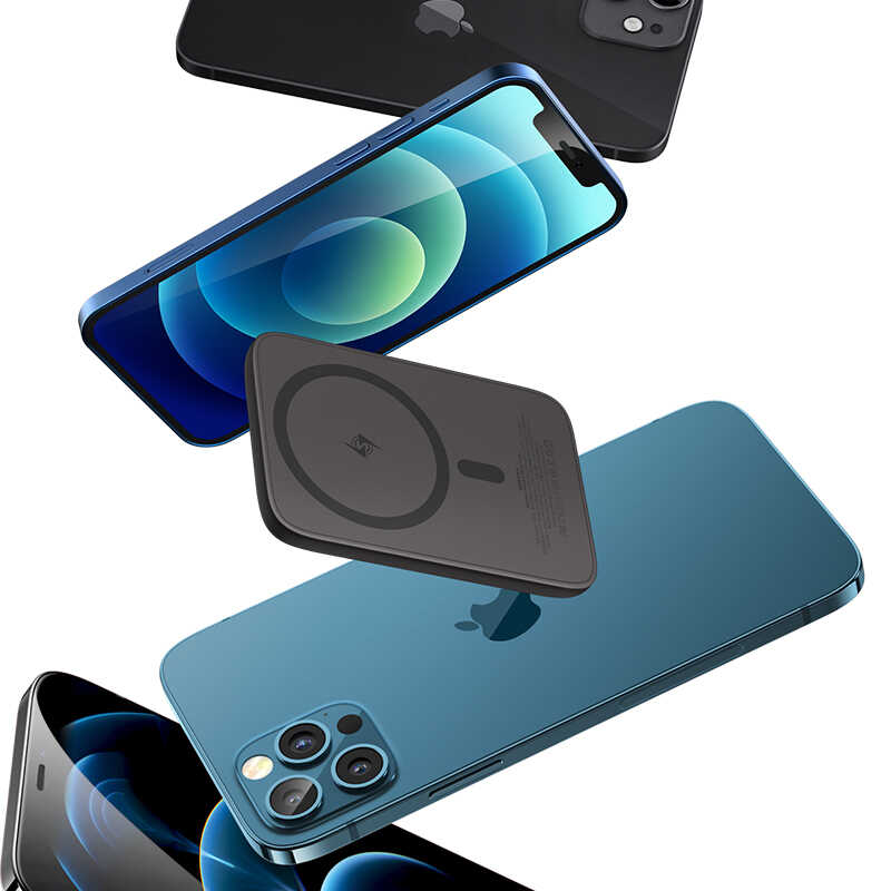 Benks MP01 M-safe Magnetic Slim Powerbank 5000 Mah Mavi