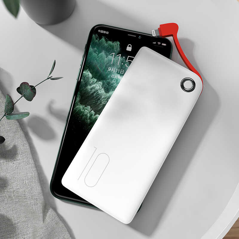 Benks PBM01 Mfi Sertifikalı Powerbank 10000 Mah Beyaz