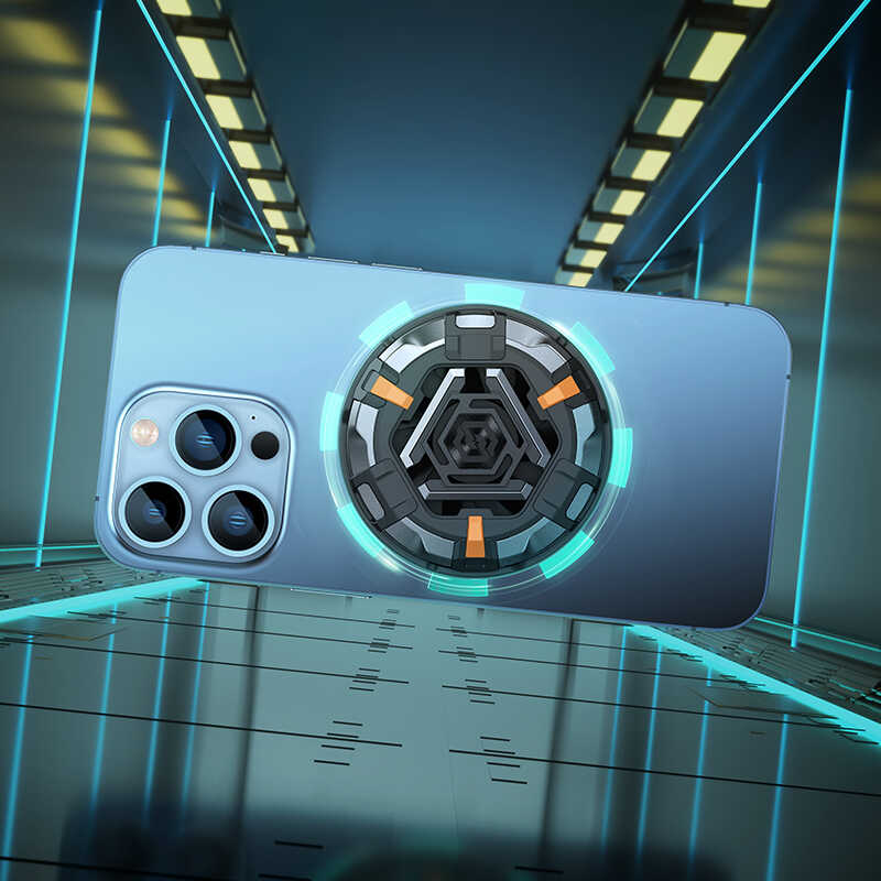 Benks SR05 Whirlwind Magnetic Telefon Soğutucu Fan Siyah