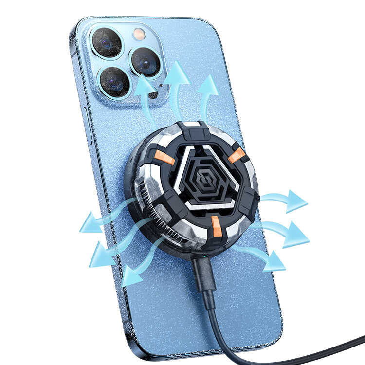 Benks SR05 Whirlwind Magnetic Telefon Soğutucu Fan Siyah