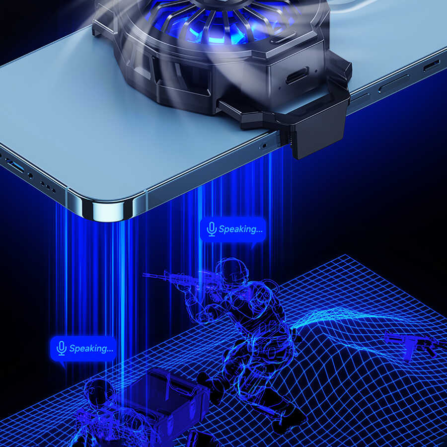 Benks SR07 Fırtına Telefon Soğutucu Fan Siyah