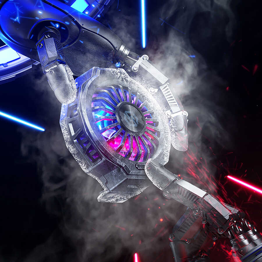 Benks SR07 Fırtına Telefon Soğutucu Fan Siyah