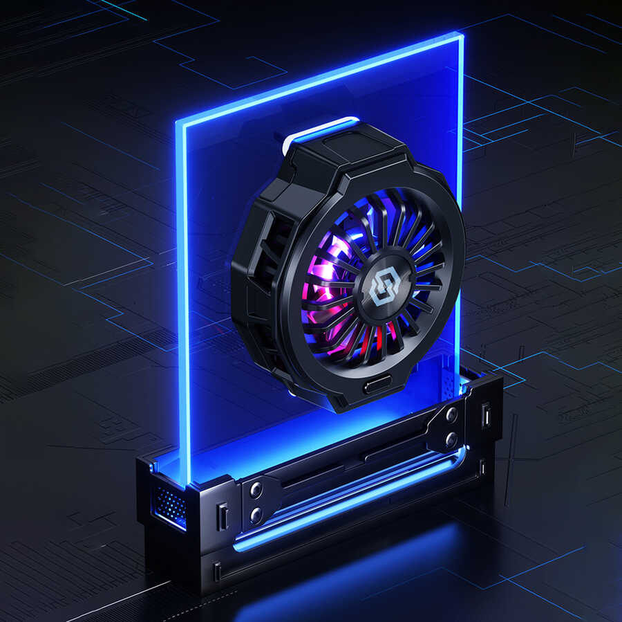 Benks SR07 Fırtına Telefon Soğutucu Fan Siyah