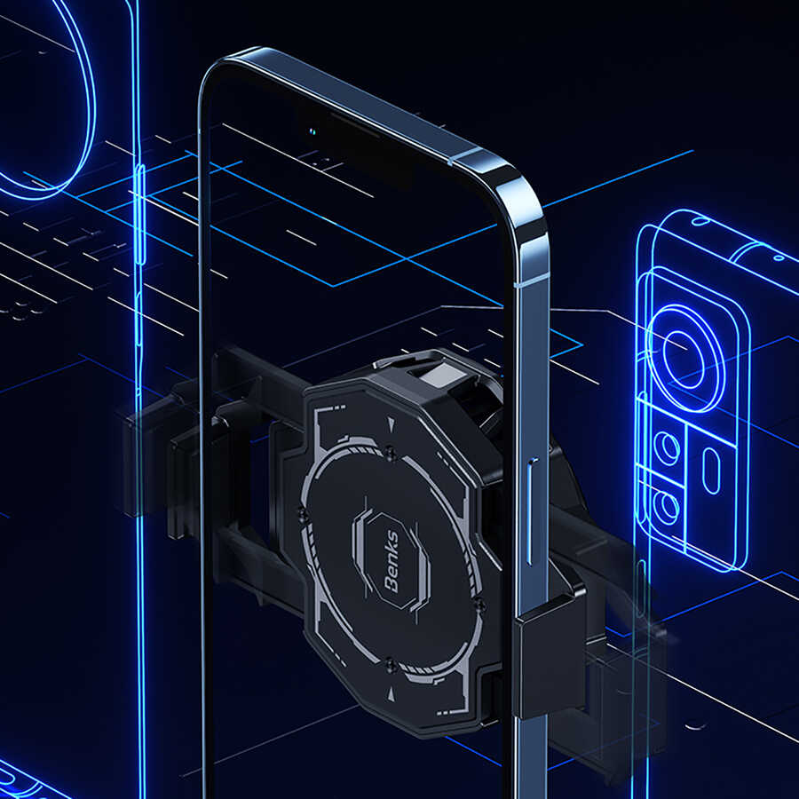 Benks SR07 Fırtına Telefon Soğutucu Fan Siyah