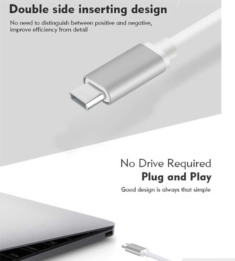 Benks U23 Type-C to 3 in 1 Usb Adaptör (Usb 3.0+2.Usb2.0) Rose Gold