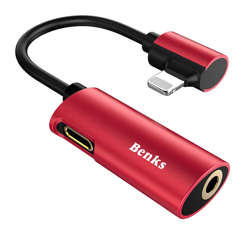 Benks U40 2 in 1 Lightning Audio Adaptör Siyah