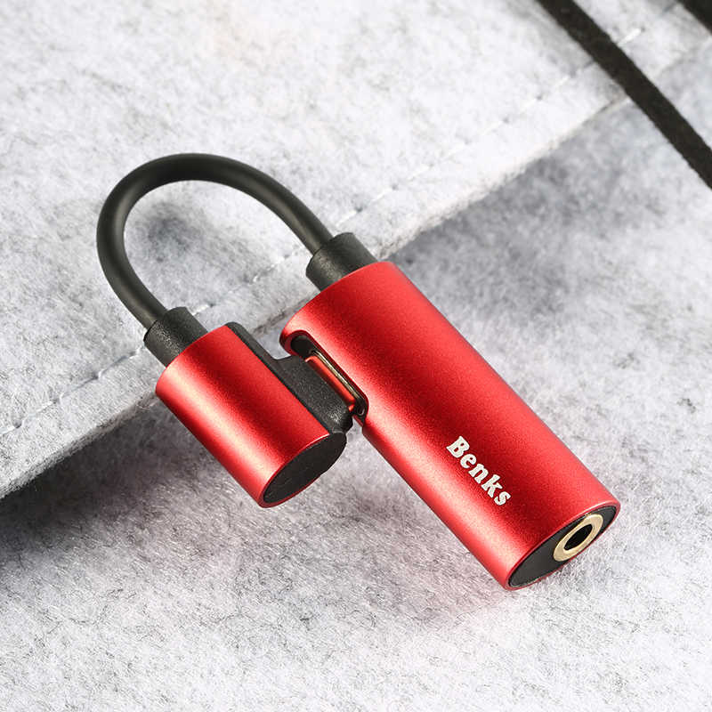 Benks U40 2 in 1 Lightning Audio Adaptör Siyah