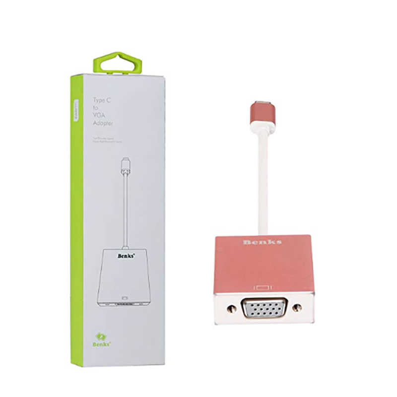 Benks Usb 3.1 Type-C to VGA Adaptör Gümüş
