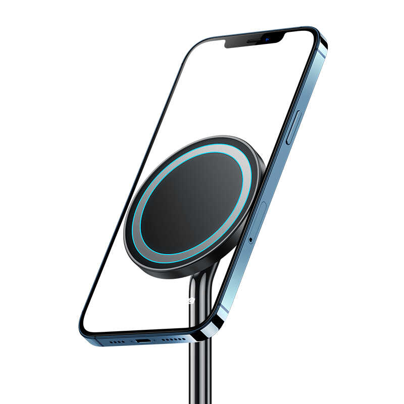 Benks W08 2 in 1 Dual Kablosuz Şarj Standı Siyah