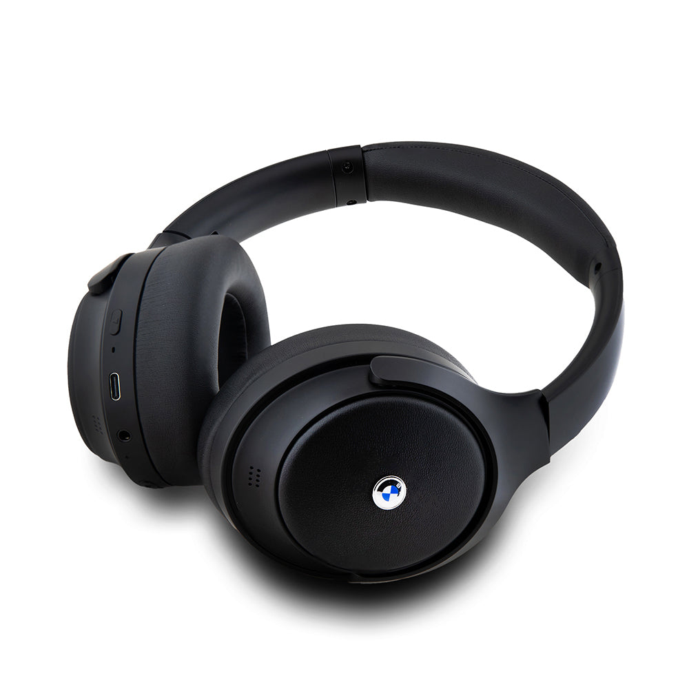 BMW Orjinal Lisanslı ANC/ENC Özellikli Metal Logolu Kulak Üstü Bluetooth Kulaklık v5.3 Siyah