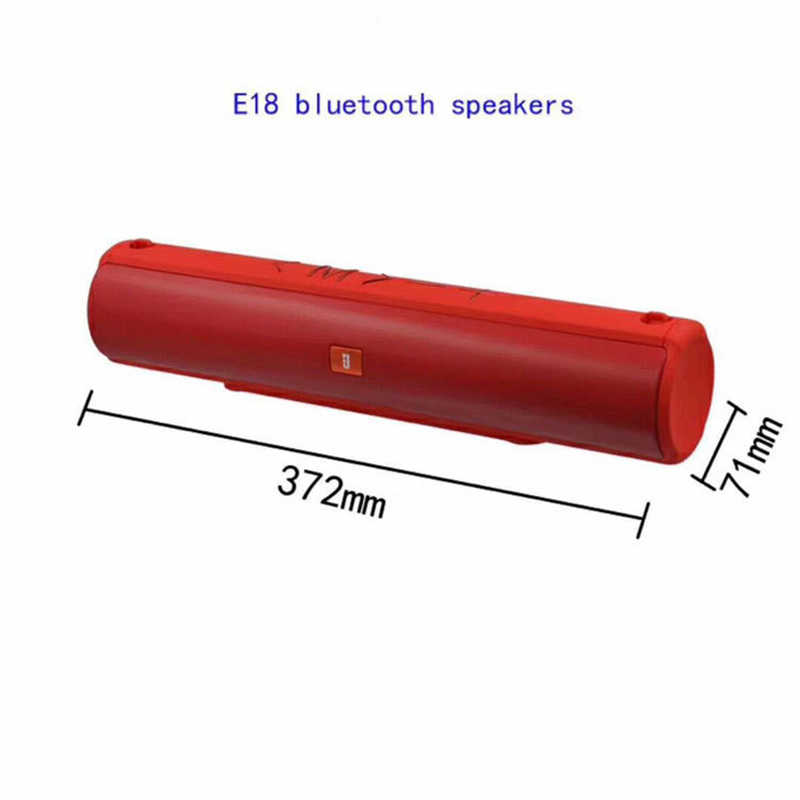E18 Bluetooth Speaker Hoparlör Siyah