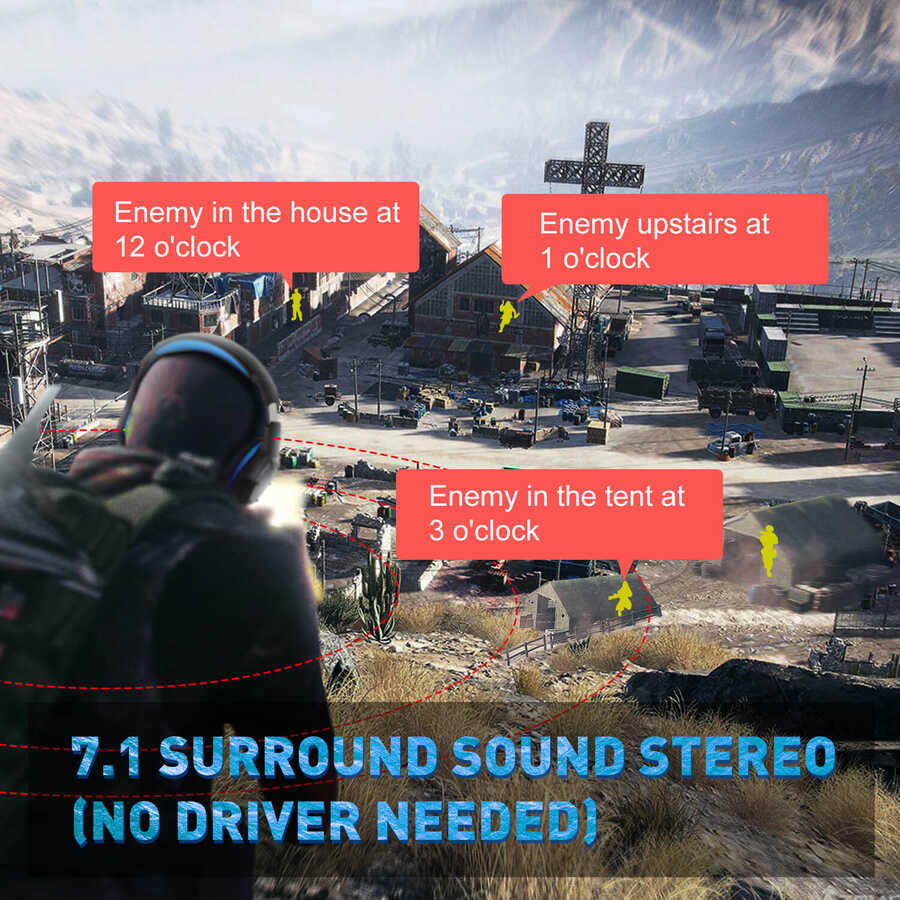 Eksa E1000 Usb Kulaklık Siyah-Mavi