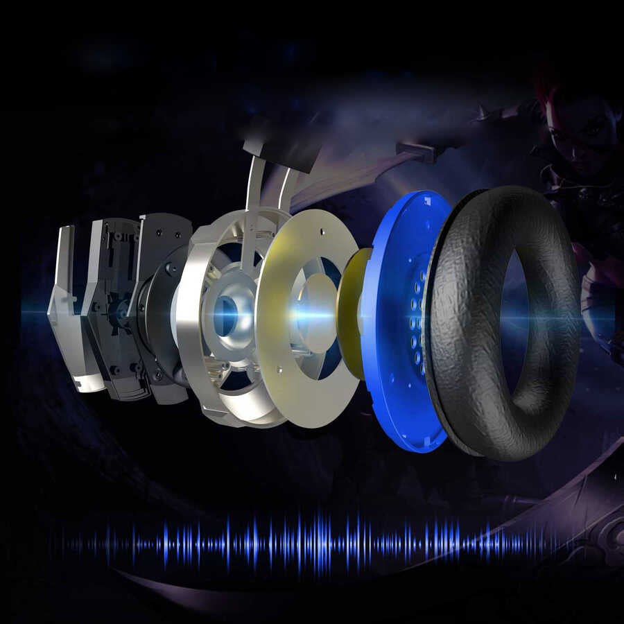 Eksa E800 3.5mm Kulaklık Siyah-Mavi