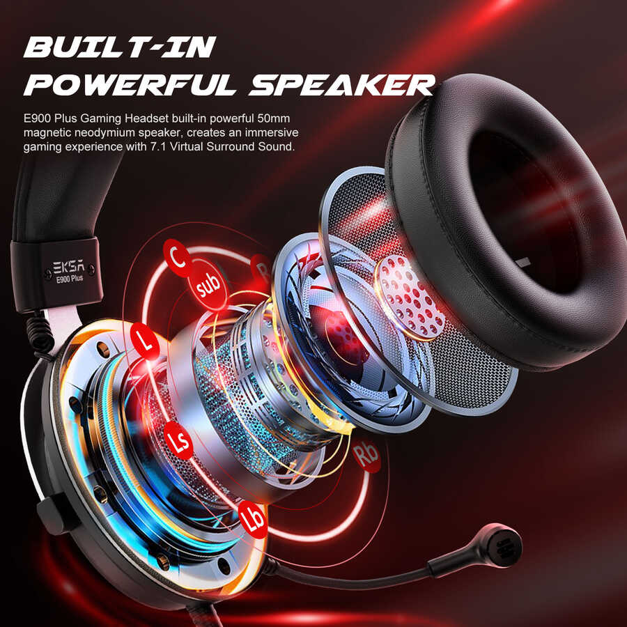 Eksa E900 Plus Usb Kulaklık Siyah