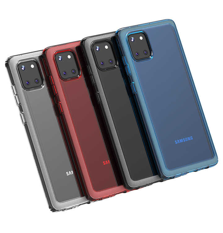Galaxy A81 (Note 10 Lite) Kılıf Araree N Cover Kapak Mavi