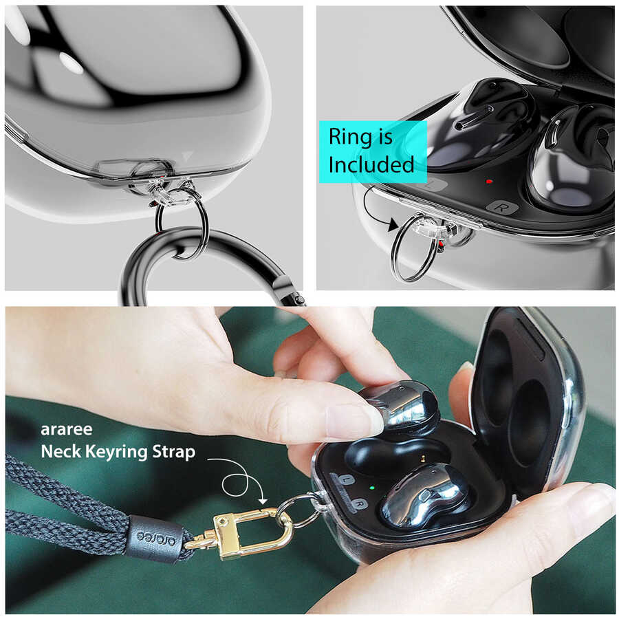 Galaxy Buds Live Kılıf Araree Player Kapak Renksiz