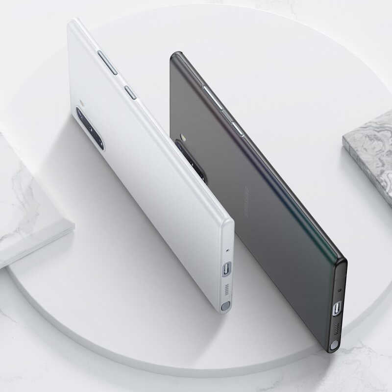 Galaxy Note 10 Kılıf Benks Lollipop Protective Kapak Transparan Beyaz