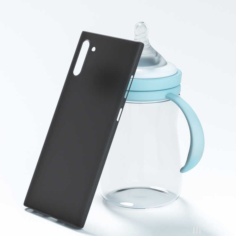 Galaxy Note 10 Kılıf Benks Lollipop Protective Kapak Transparan Siyah