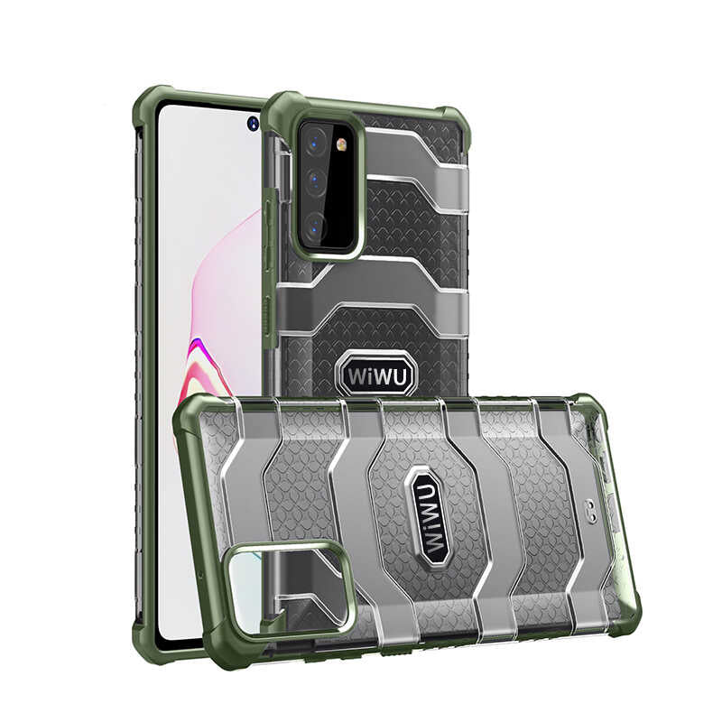 Galaxy Note 20 Kılıf Wiwu Voyager Kapak Siyah