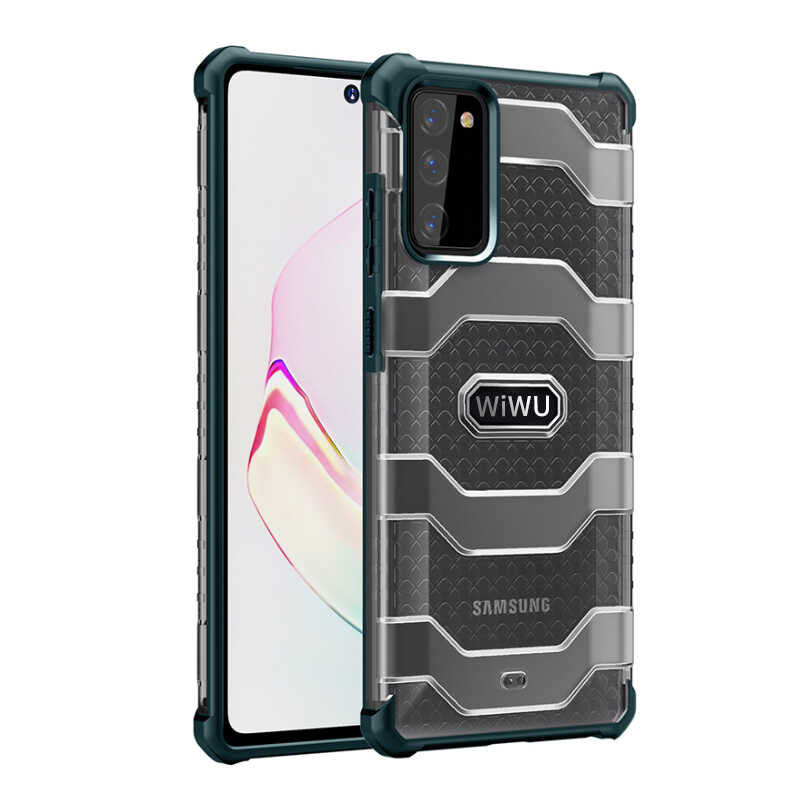 Galaxy Note 20 Kılıf Wiwu Voyager Kapak Siyah