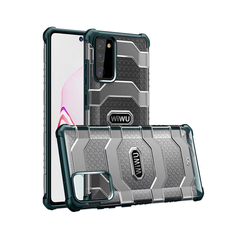 Galaxy Note 20 Kılıf Wiwu Voyager Kapak Koyu Yeşil