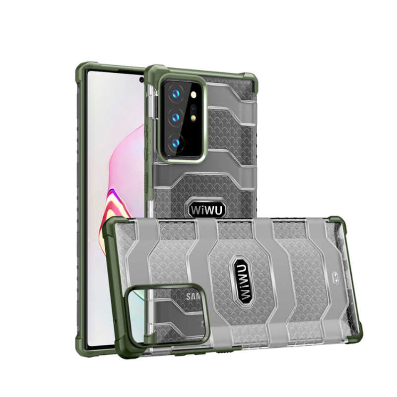 Galaxy Note 20 Ultra Kılıf Wiwu Voyager Kapak Yeşil