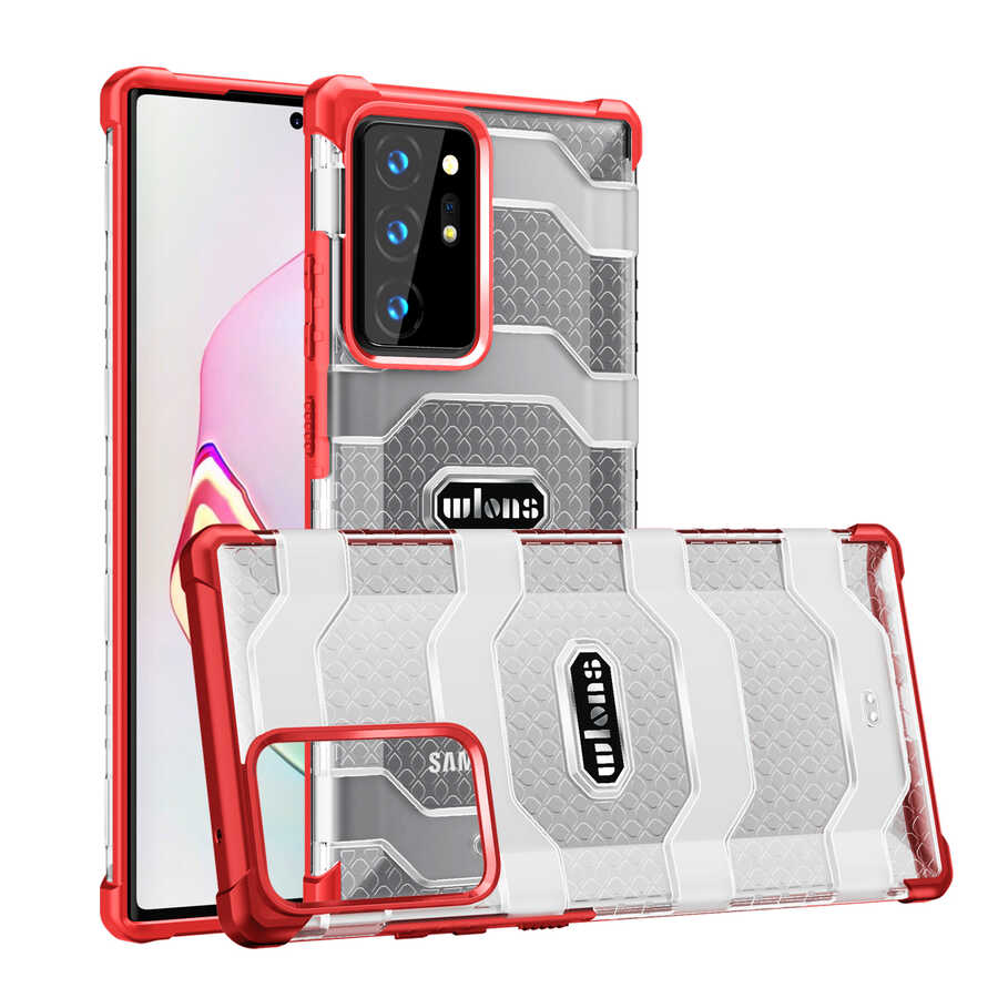 Galaxy Note 20 Ultra Kılıf Wlons Mit Kapak Koyu Yeşil